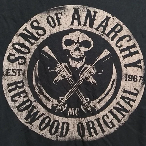 SALE! Sons Of Anarchy Redwood Vintage Shirt Tag Has Worn Away (A-70) - Picture 2 of 5